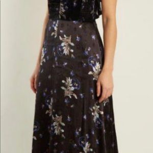 Rebecca Taylor burn out dress with tie neck